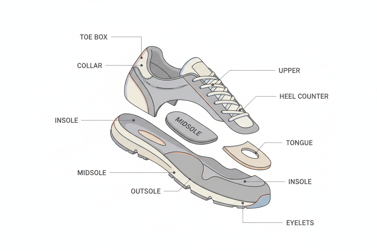 Shoe Anatomy Explained — Parts of a Shoe and What They Do