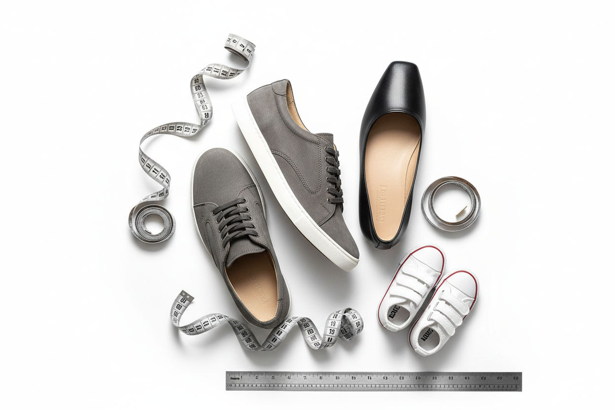 Shoe Size Guide — Men's, Women's & Kids'
