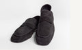 C Collection Suede Penny Loafer - Black