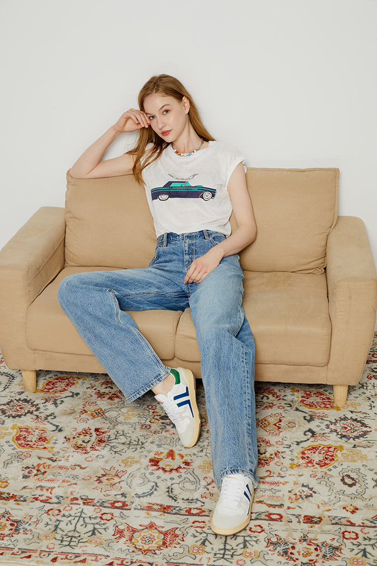 Jean ample style utilitaire HJ128, années 80