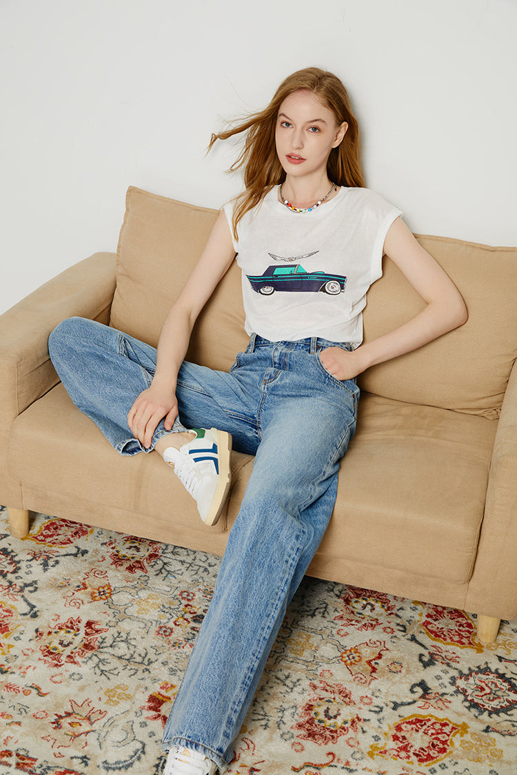 Jean ample style utilitaire HJ128, années 80