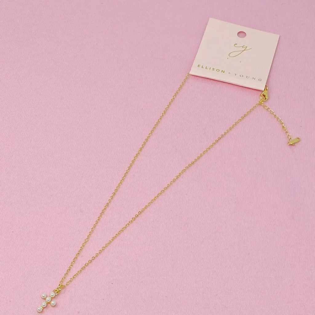Collier Croix en Nacre