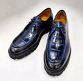 C Collection Calfskin Lace Up Shoe - Blue