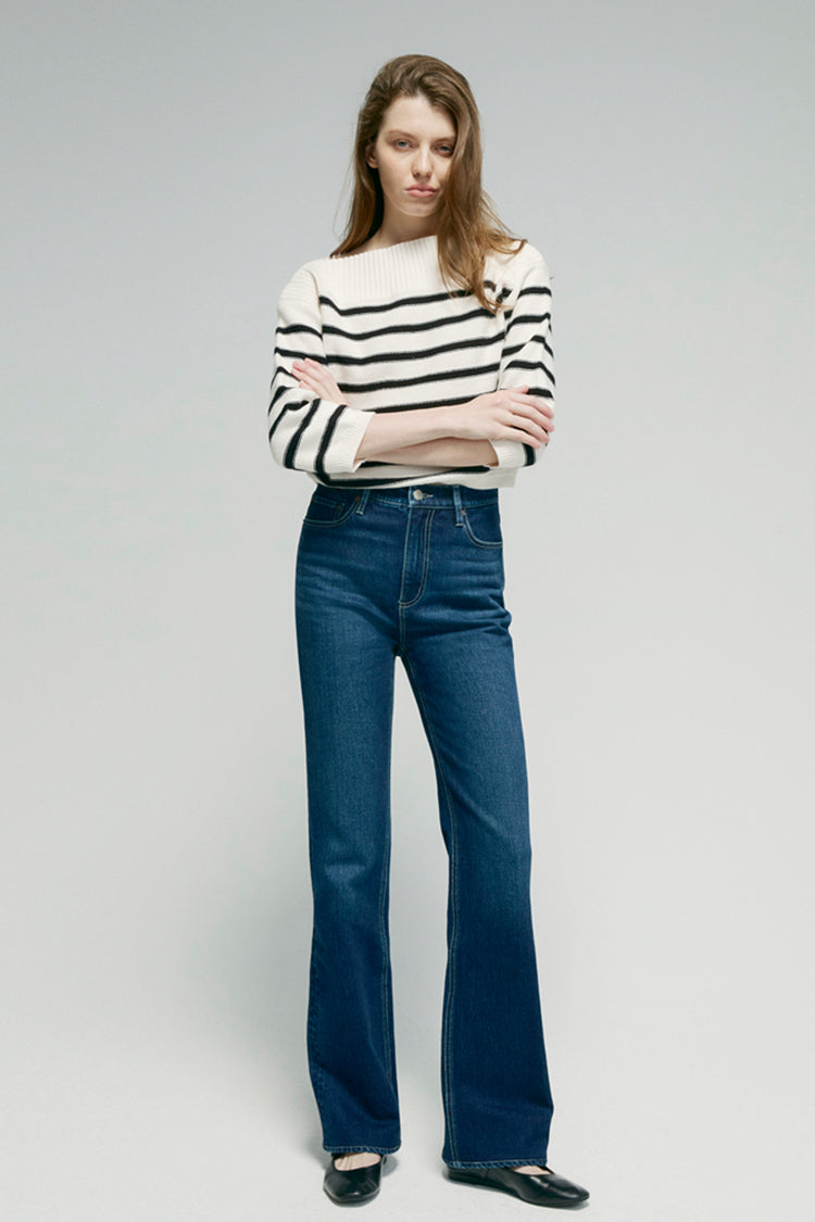 Jean Bootcut Taille Haute Barbara HJ004