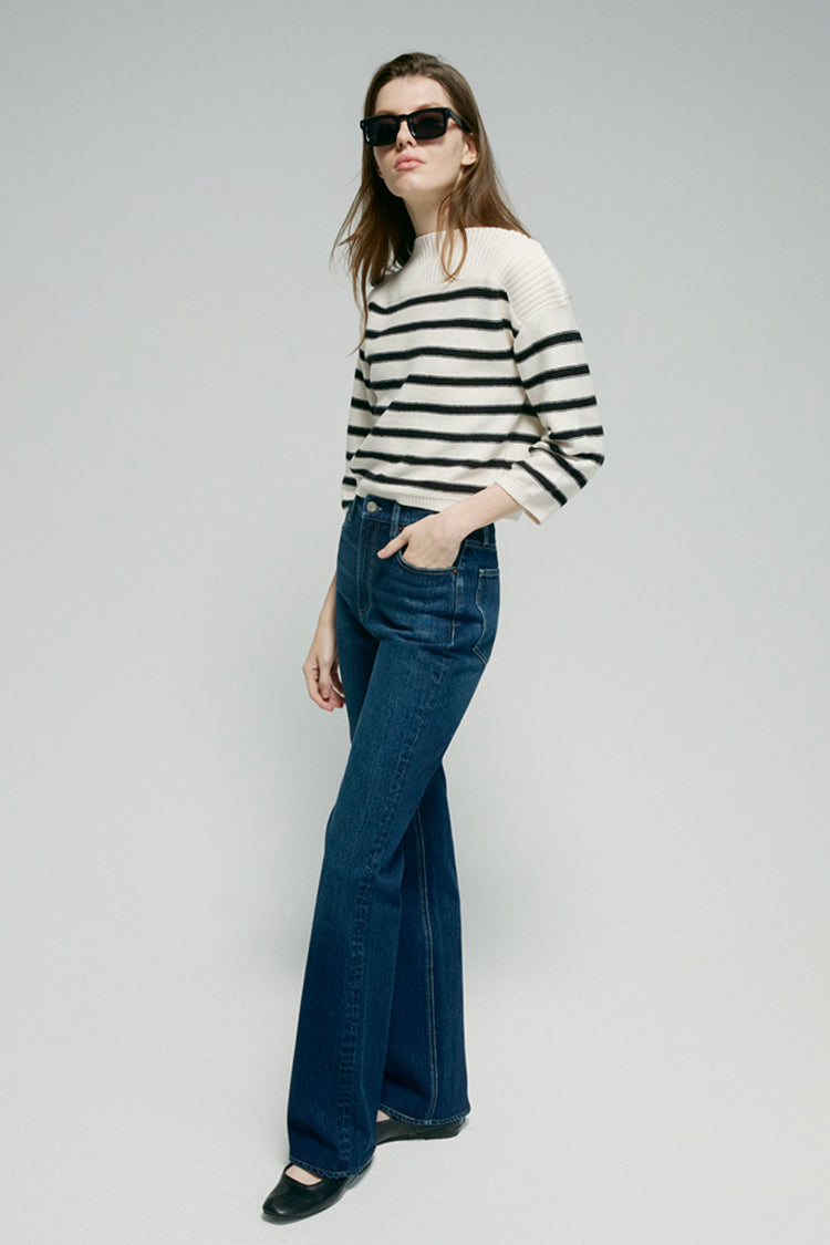 Jean Bootcut Taille Haute Barbara HJ004