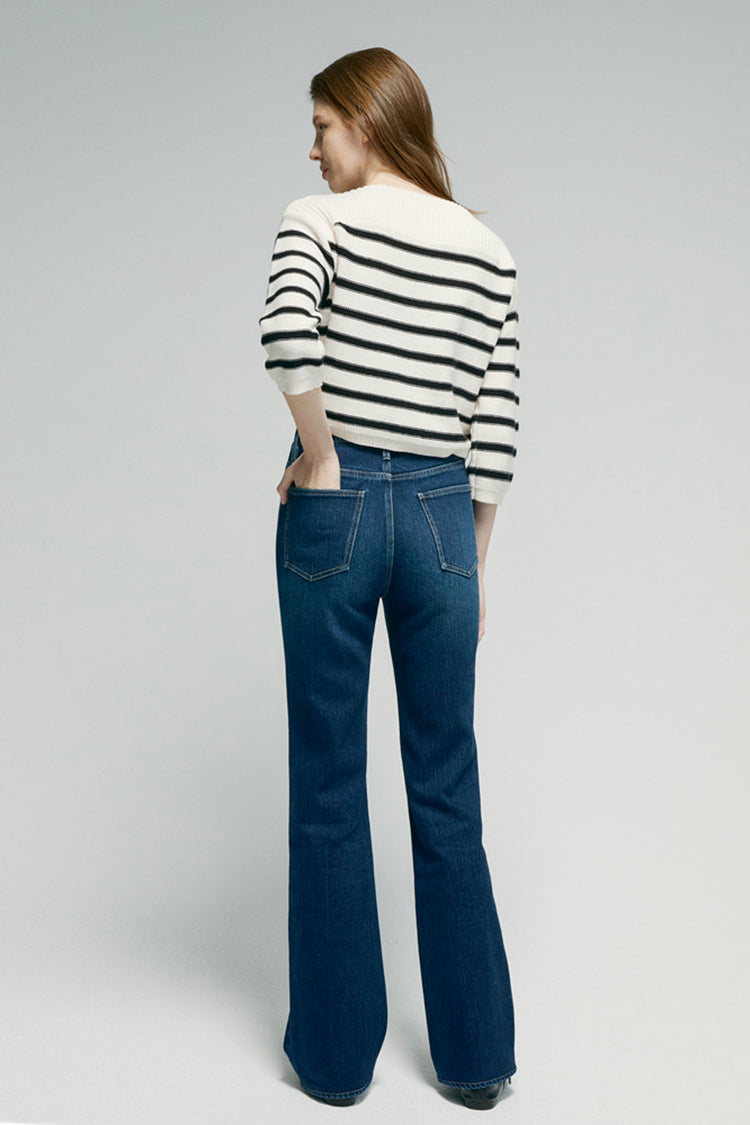Jean Bootcut Taille Haute Barbara HJ004