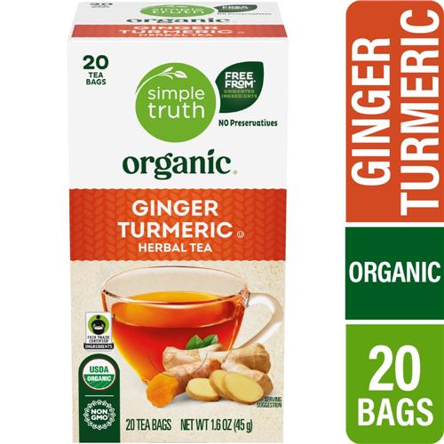 Tisane au gingembre et au curcuma Simple Truth Bio 20 sachets