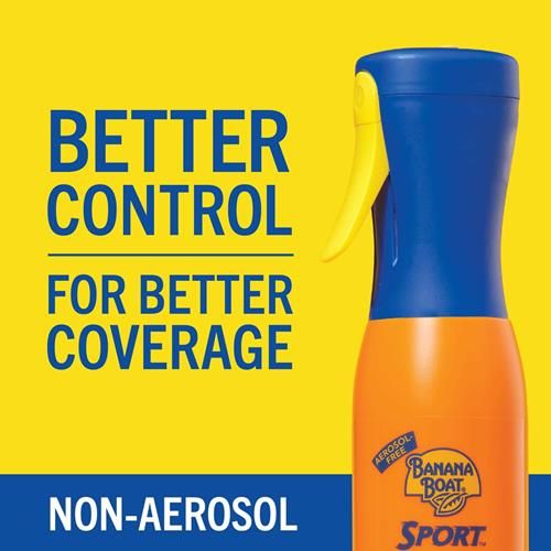 Banana Boat Sport Brume solaire spray 360 couverture FPS 50 Recharge | Spray solaire sans aérosol, Brume écran solaire FPS 50, Sans oxybenzone, Recharge couverture 360, 155 g
