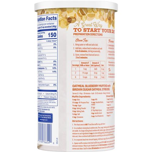 Flocons d'avoine à l'ancienne Kroger 510 g