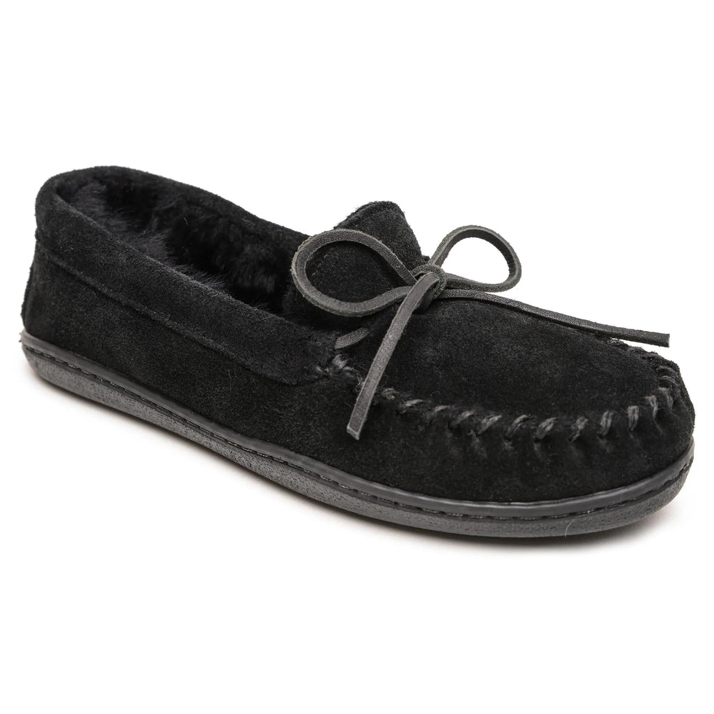 Mocassins en peau de mouton à semelle rigide Minnetonka - Chaussons pour femme