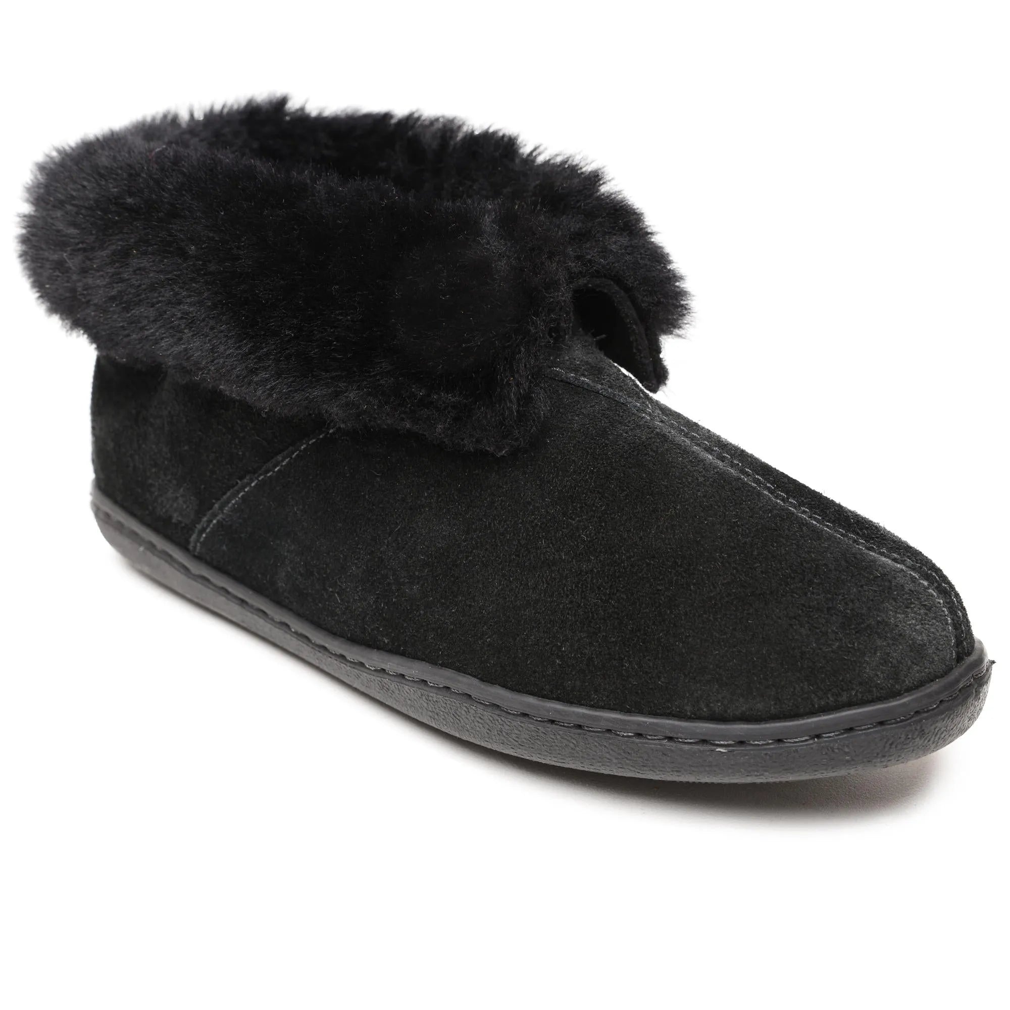 Bottine en peau de mouton Minnetonka - Chausson pour femme
