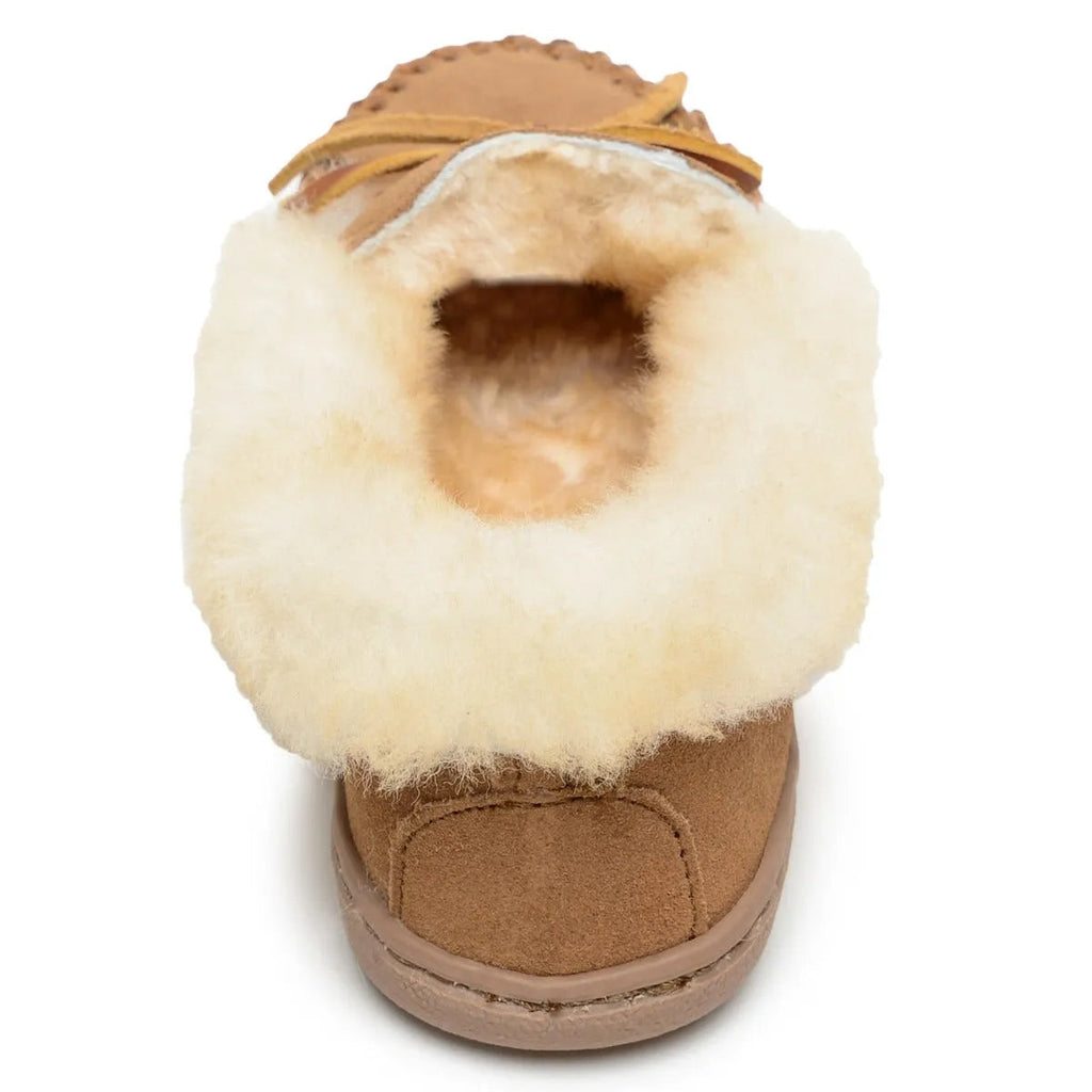 Minnetonka Alpine Mocassin en peau de mouton - Pantoufle pour femme