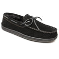 Chausson Minnetonka en suède à semelle rigide doublé polaire pour homme