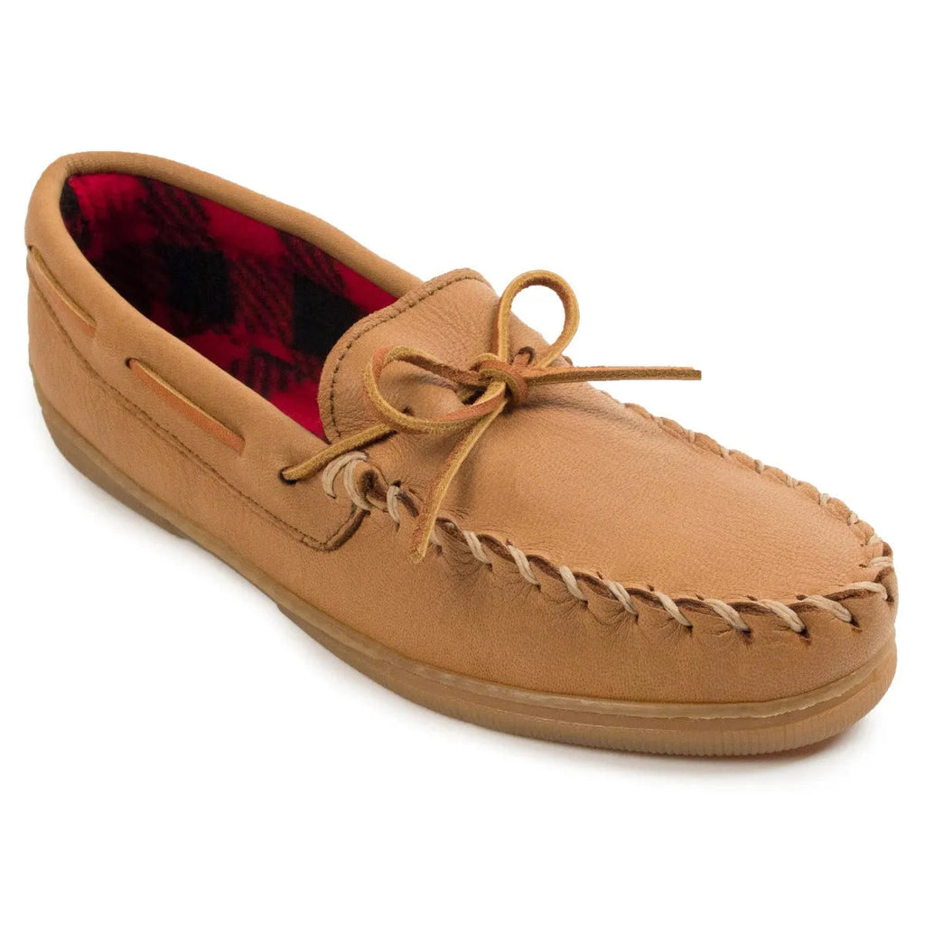 Minnetonka Moosehide Fleece Moc – Chaussons pour homme
