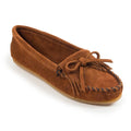 Minnetonka Kilty Hardsole Suede Moc - Mocassins Femme (Marron)