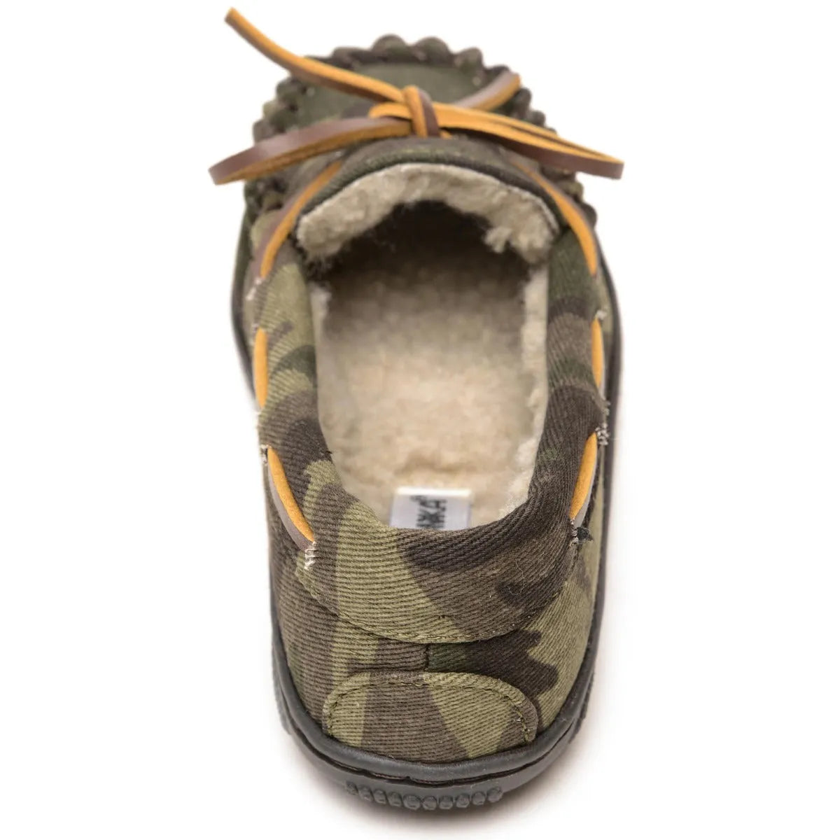 Chausson pour enfant Minnetonka Pile Lined Hardsole Canvas (Camouflage)