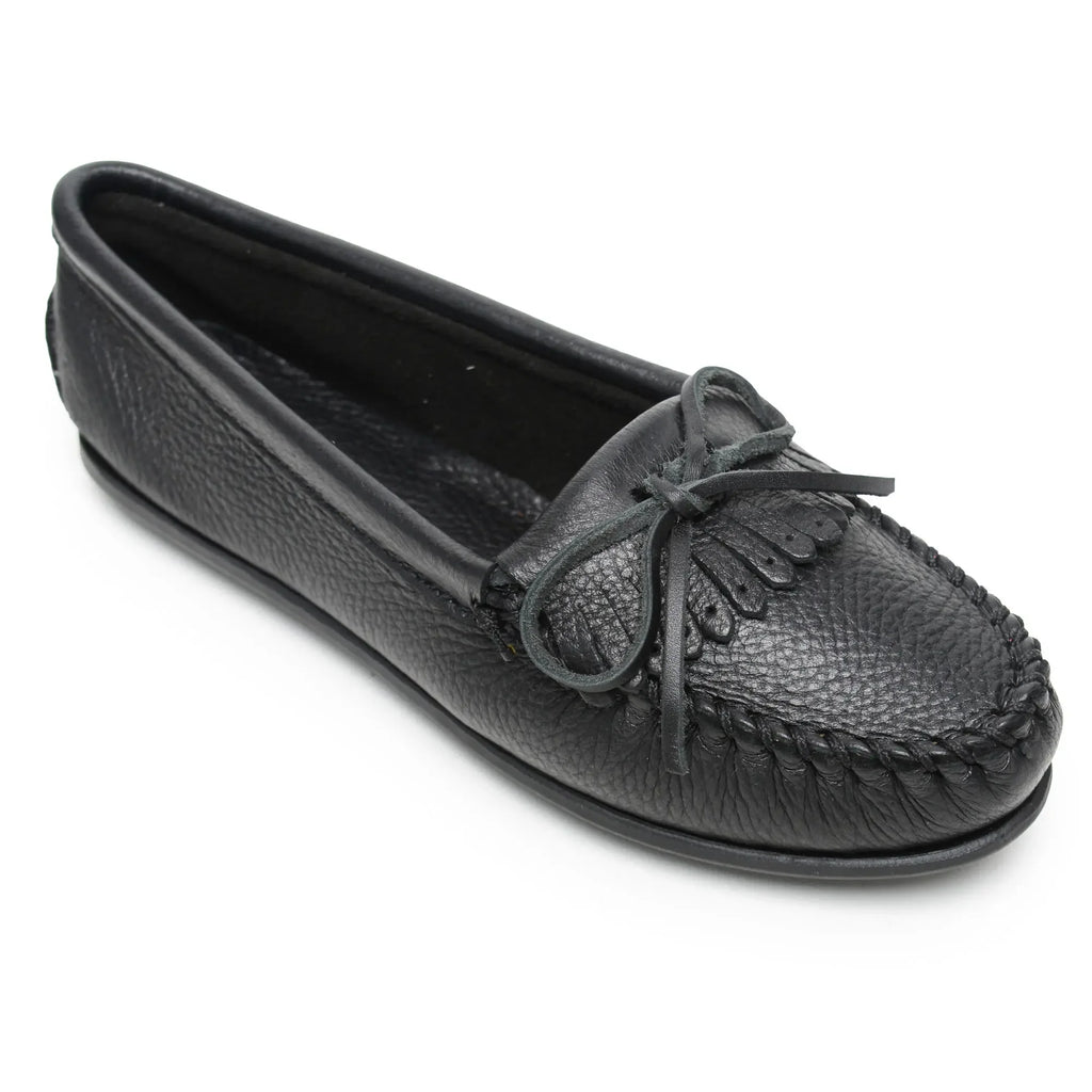 Minnetonka Deerskin Kilty Hardsole - Mocassin Femme