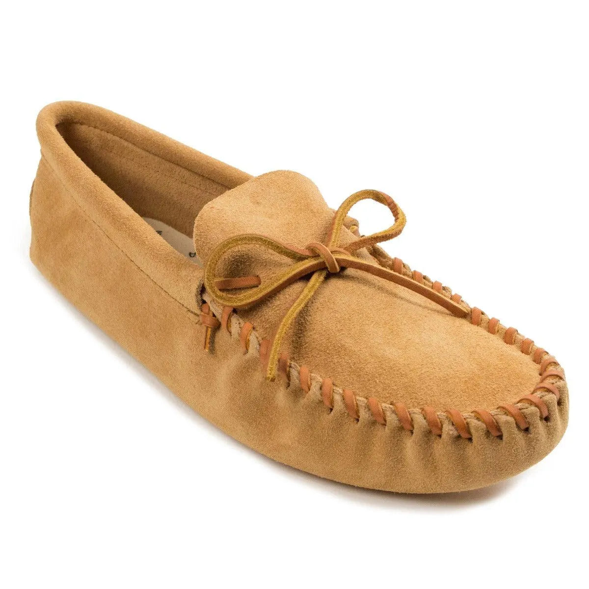 Mocassin Minnetonka Softsole en cuir à lacets – Homme