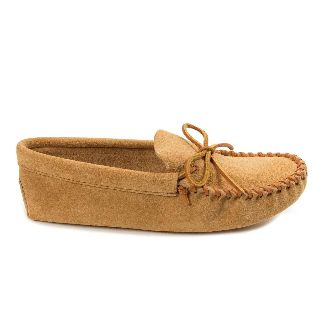 Mocassin Minnetonka Softsole en cuir à lacets – Homme