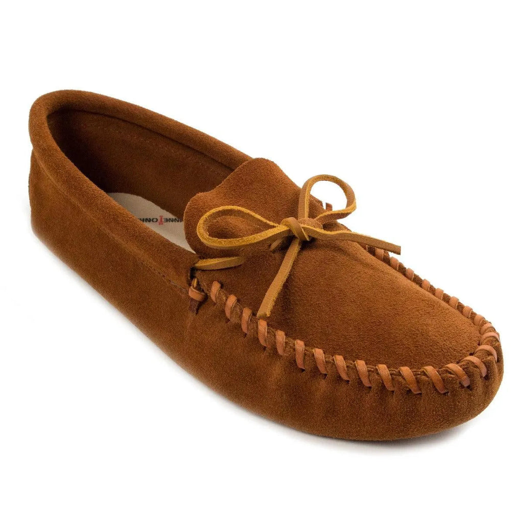 Mocassin Minnetonka Softsole en cuir à lacets – Homme