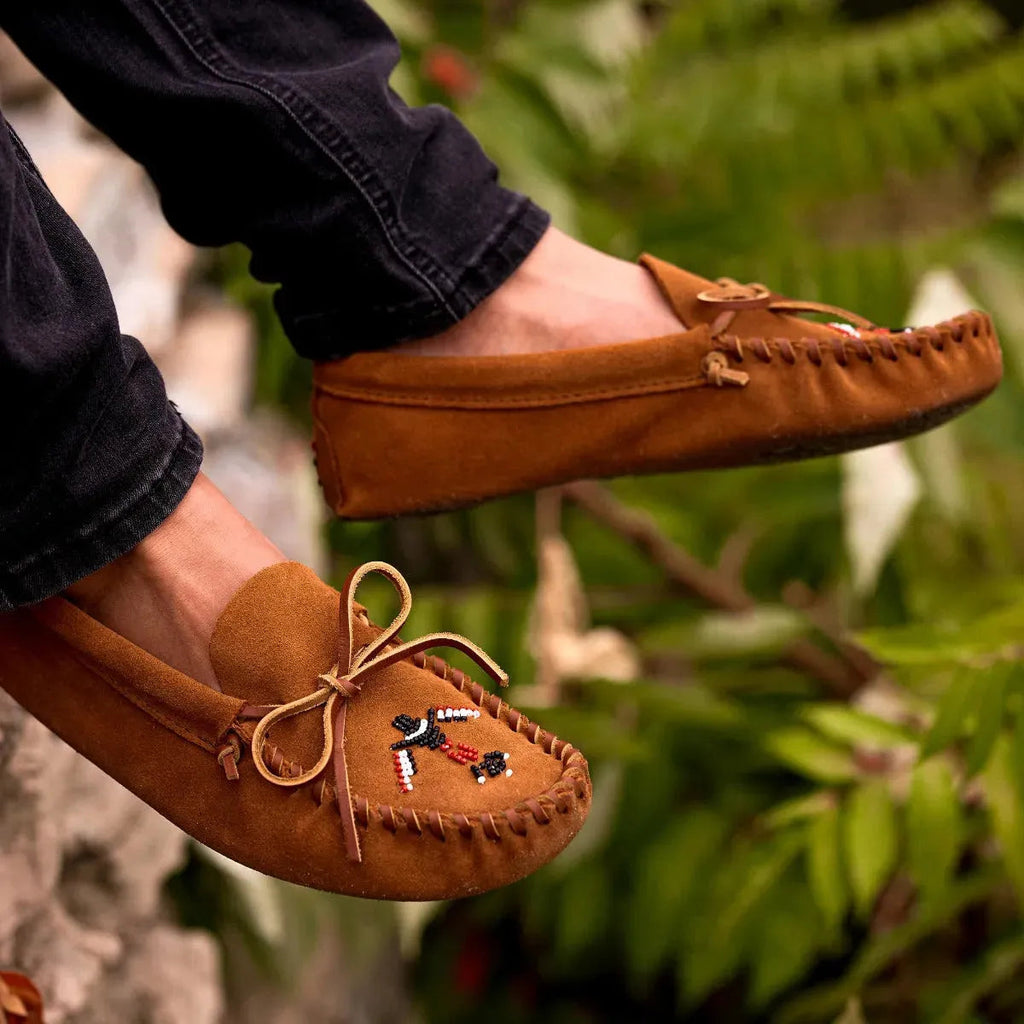 Minnetonka Thunderbird Animikii Softsole – Mocassins homme