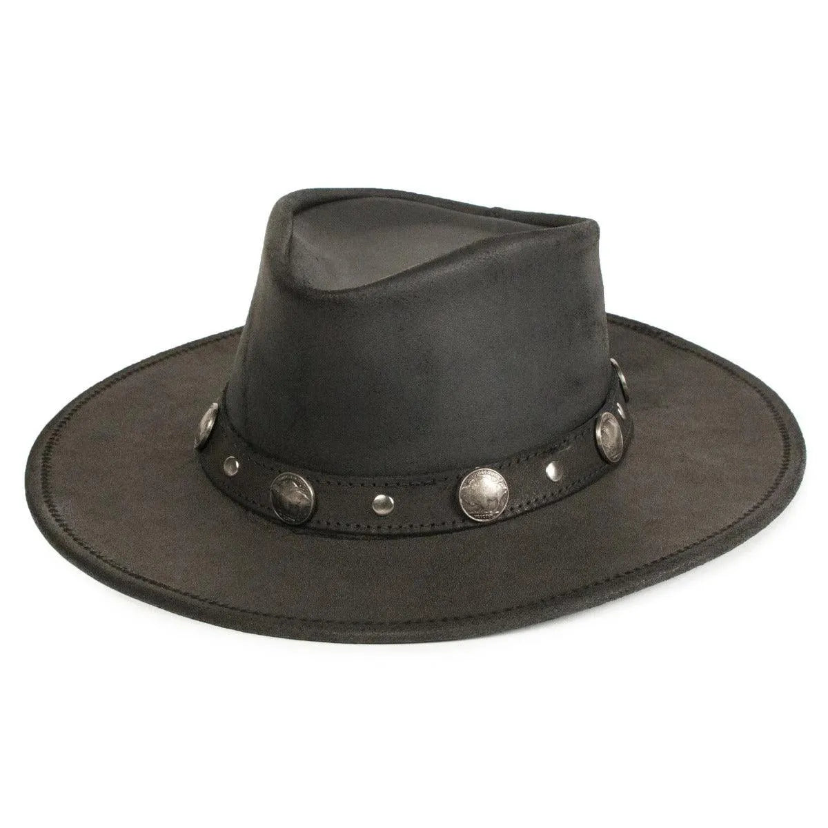 Minnetonka Buffalo Nickel - Chapeau Australien en Cuir
