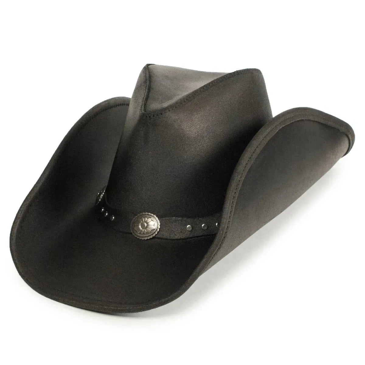 Minnetonka Silverton Dude - Chapeau de cowboy en cuir