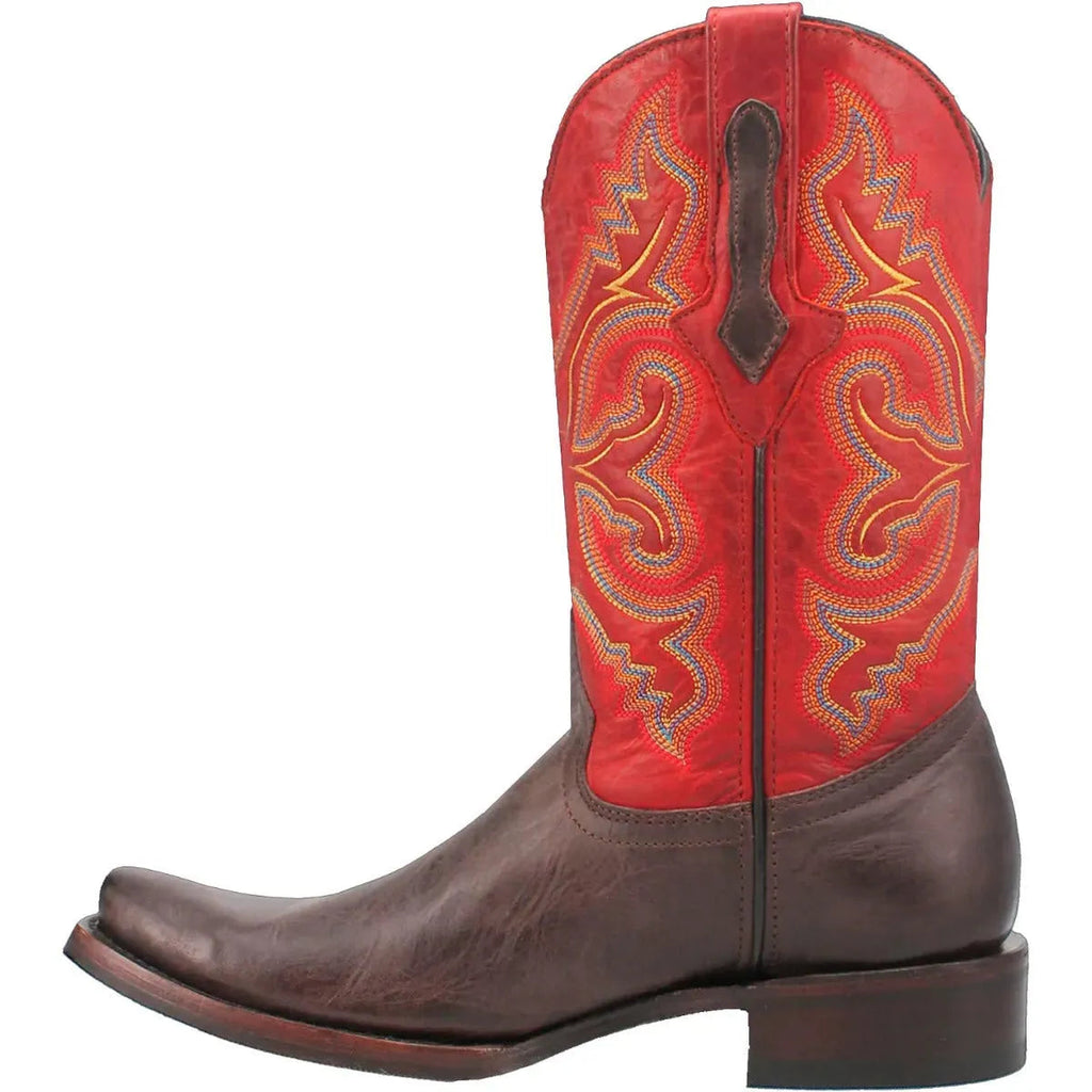 Dingo True Grit - Bottes de cowboy en cuir pour homme