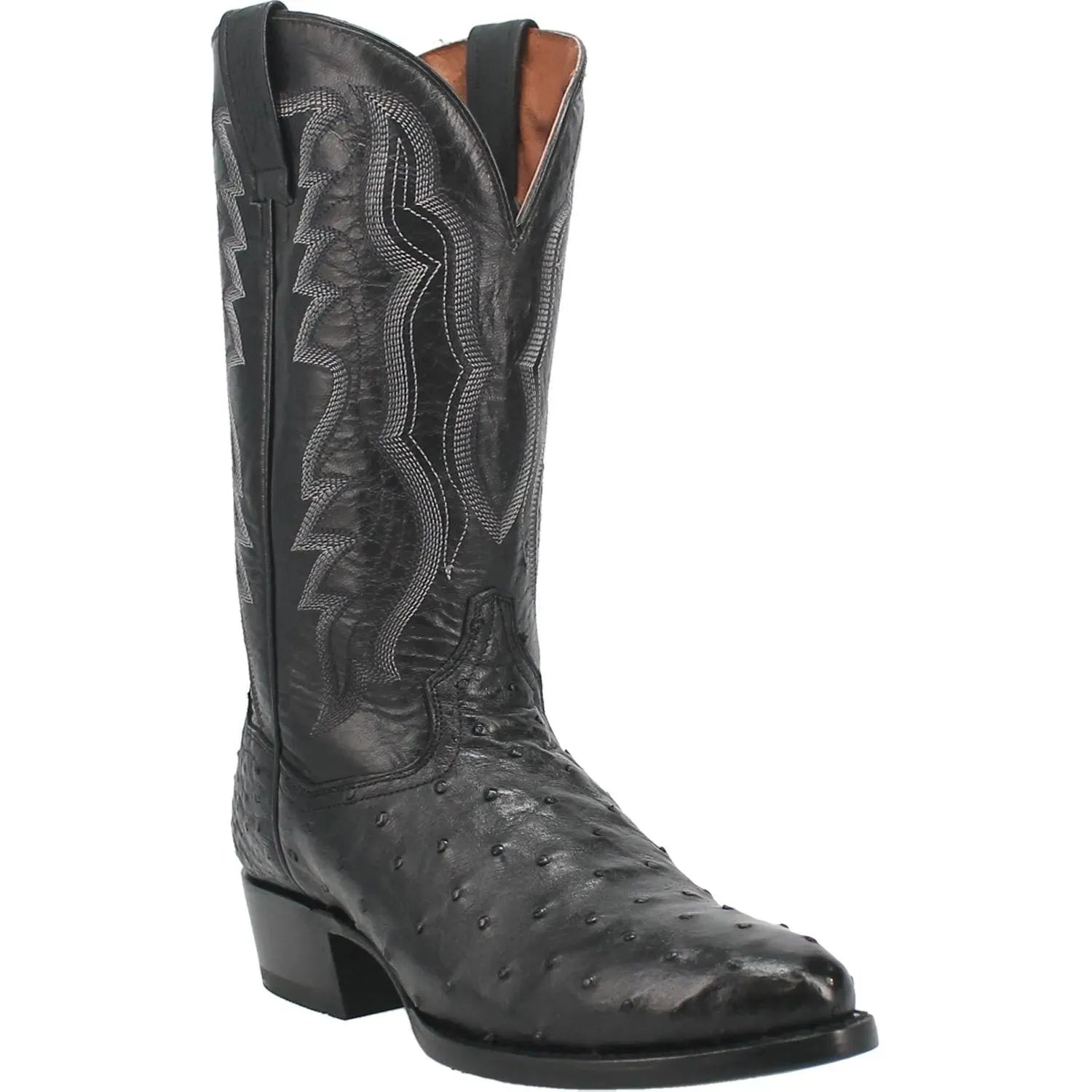 Dan Post Tempe - Bottes de cowboy en cuir d'autruche pour hommes