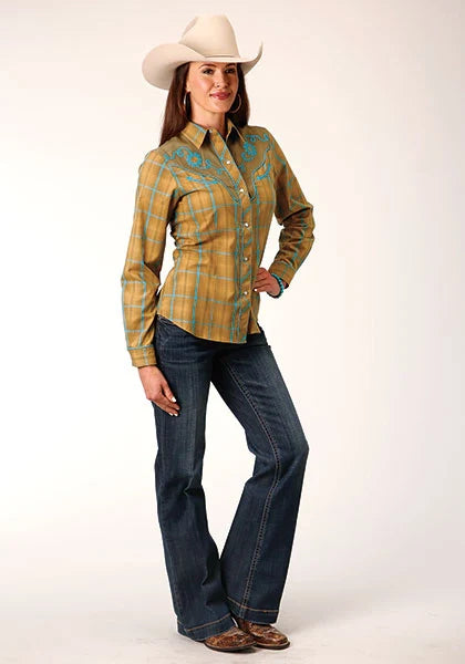 Chemise Western pour femme - Roper 1714 Fancy Applique (Butterscotch)
