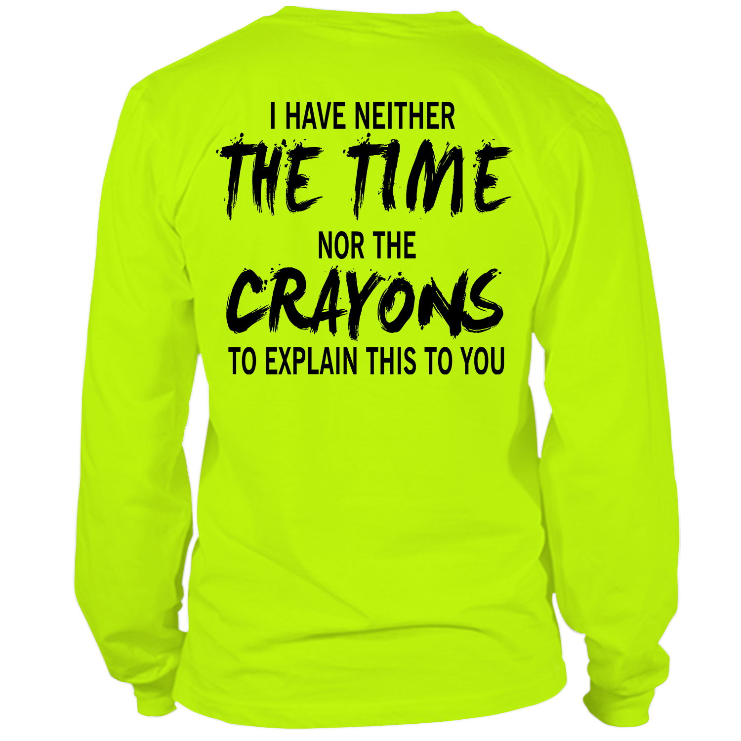 Crayons - Chemise de sécurité jaune haute visibilité à manches longues