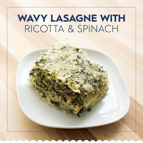 Pâtes Lasagnes Ondulées Barilla, Boîte de 453 g - Pâtes sans OGM Faites avec de la Semoule de Blé Dur - Pâtes Certifiées Casher