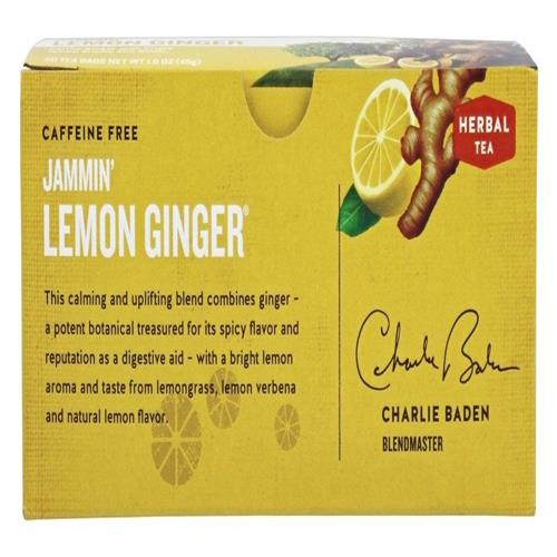Tisane Celestial Seasonings, Jammin Lemon Ginger, boîte de 20 sachets