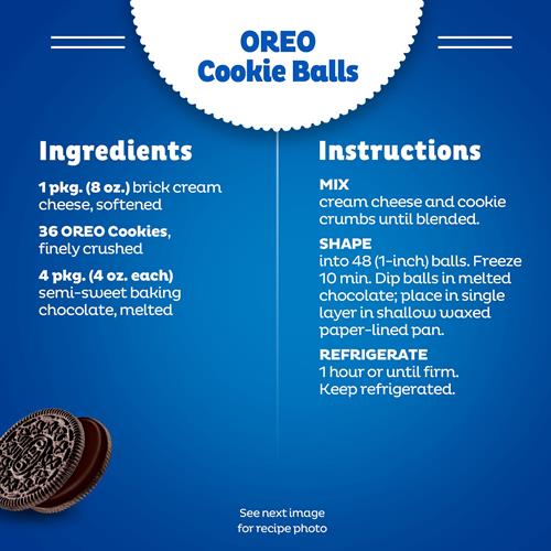 Biscuits sandwich au chocolat Oreo Crème Chocolat, format familial, 530 g