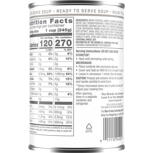 Soupe copieuse rôti de bœuf Kroger 533 g