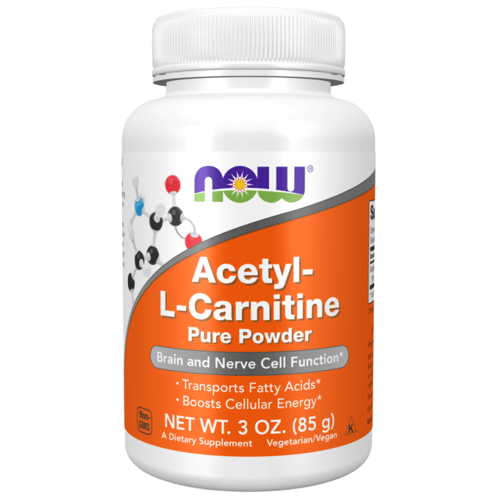 Now Foods Acétyl-L-Carnitine Poudre Pure 3 Oz - 0208