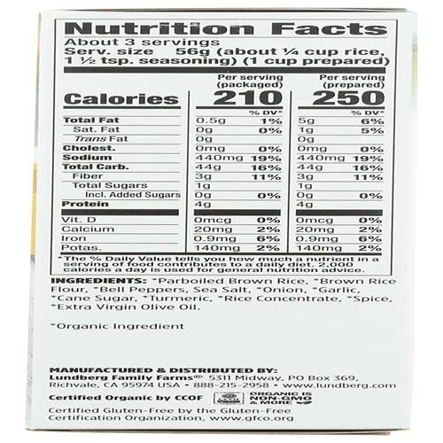 Lundberg Family Farms, Riz Mélangé Complet Jaune Biologique, 170 g