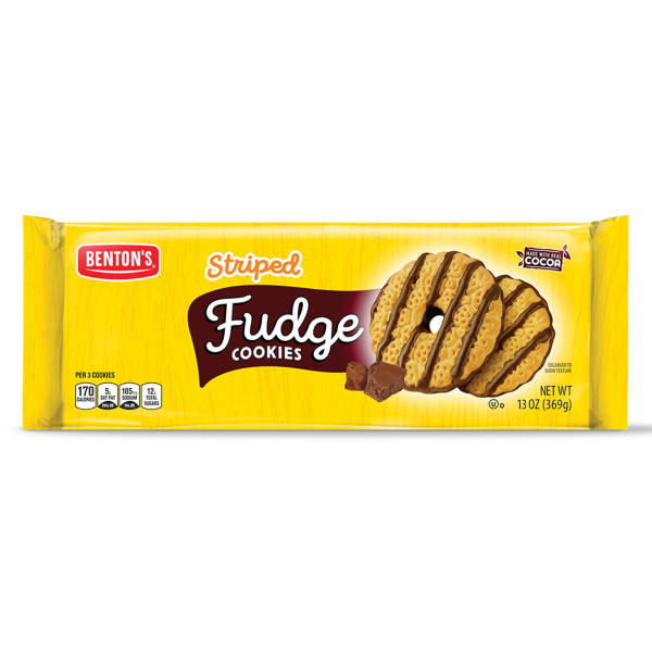 Biscuits sablés rayés au fudge Benton's, 368 g