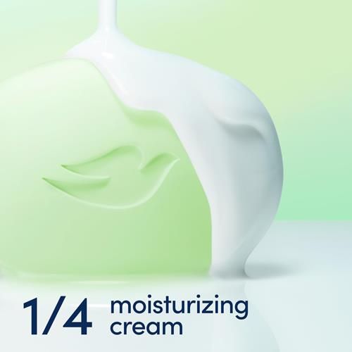 Dove Pain de toilette hydratation fraîcheur concombre et thé vert, 2 pains pour une peau rafraîchie, laisse la peau rafraîchie 106 g