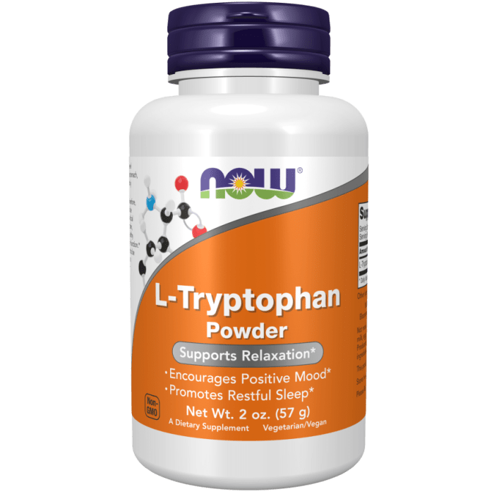 Now Foods L-Tryptophane en Poudre 57 g - 0263