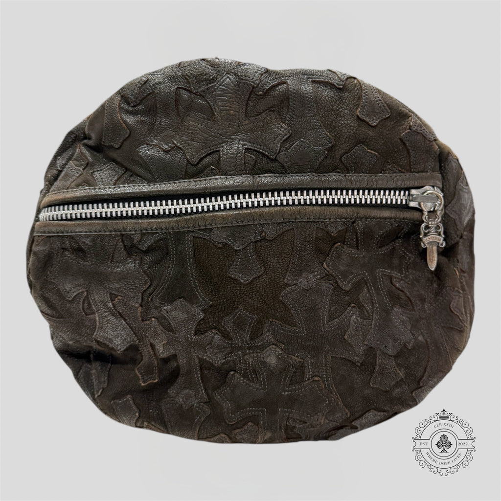 Sac polochon XXL Chrome Hearts à patchs croix