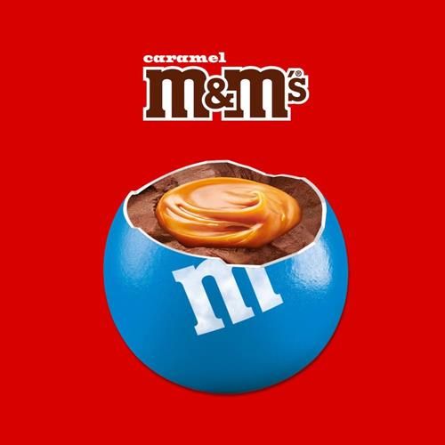 M&M's Caramel Chocolat au lait, Format familial, Sachet refermable de 256 g