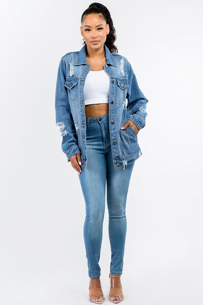 Élégance Femmes Vestes en Tweed Tendance Bureau Dames Bleu Longue Femme Automne Vintage Filles Vestes d'extérieur