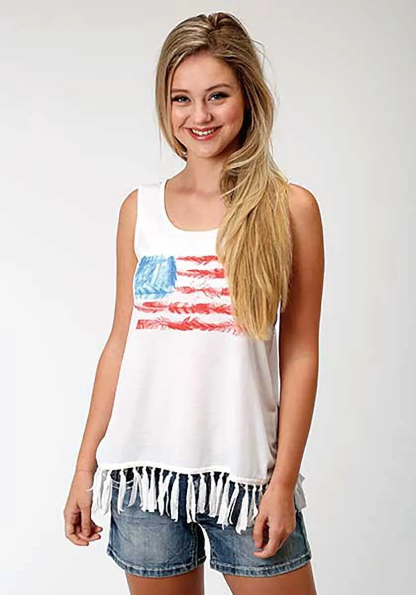 Débardeur femme Roper Americana (blanc)