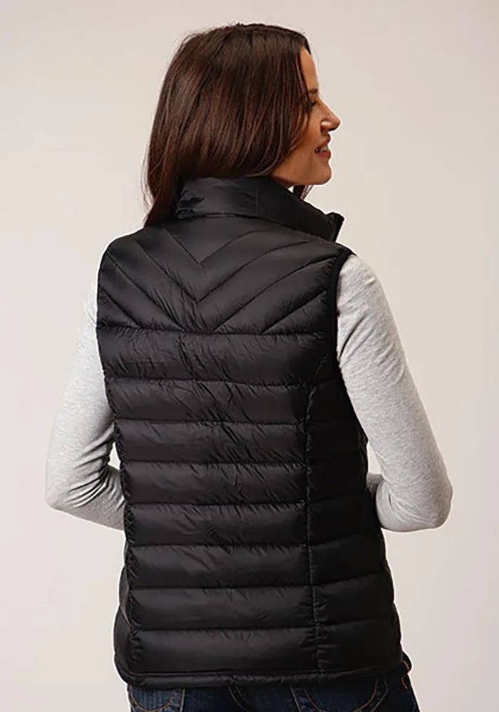 Doudoune matelassée horizontale Roper (noir) - Gilet pour femme