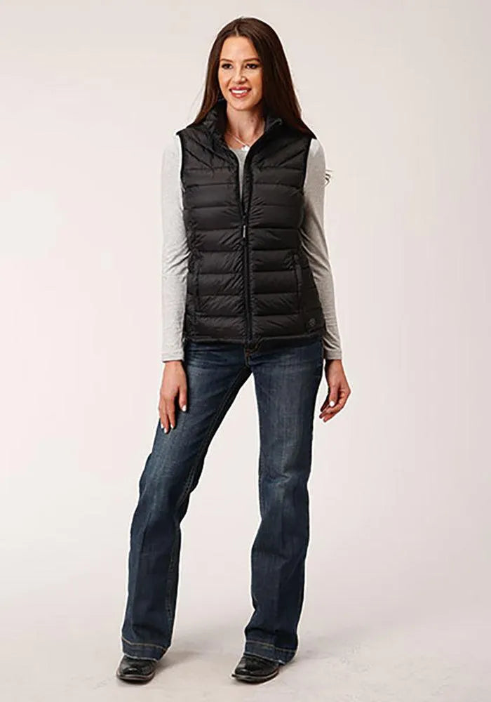 Doudoune matelassée horizontale Roper (noir) - Gilet pour femme