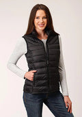 Doudoune matelassée horizontale Roper (noir) - Gilet pour femme