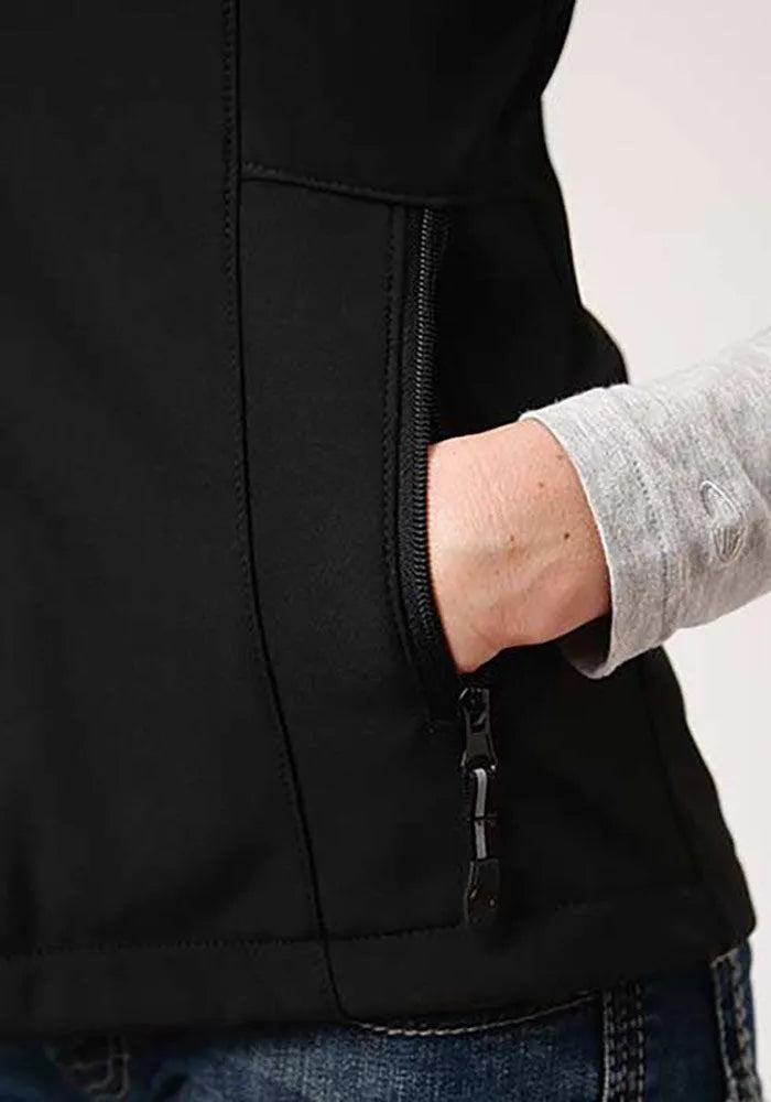 Gilet softshell Roper doublé polaire (noir) - Gilet pour femme
