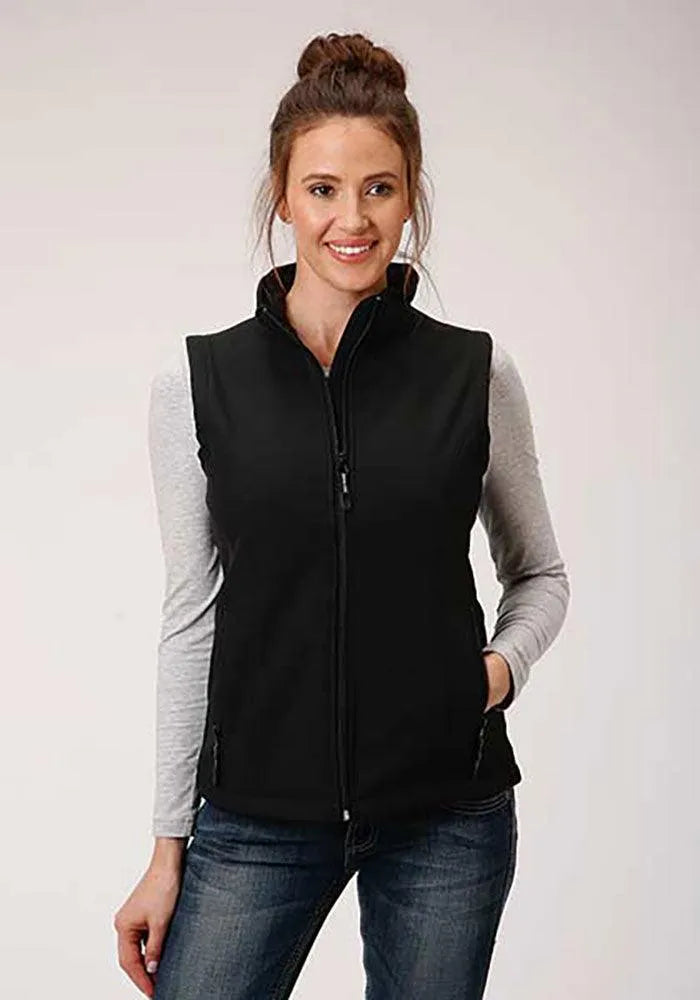 Gilet softshell Roper doublé polaire (noir) - Gilet pour femme