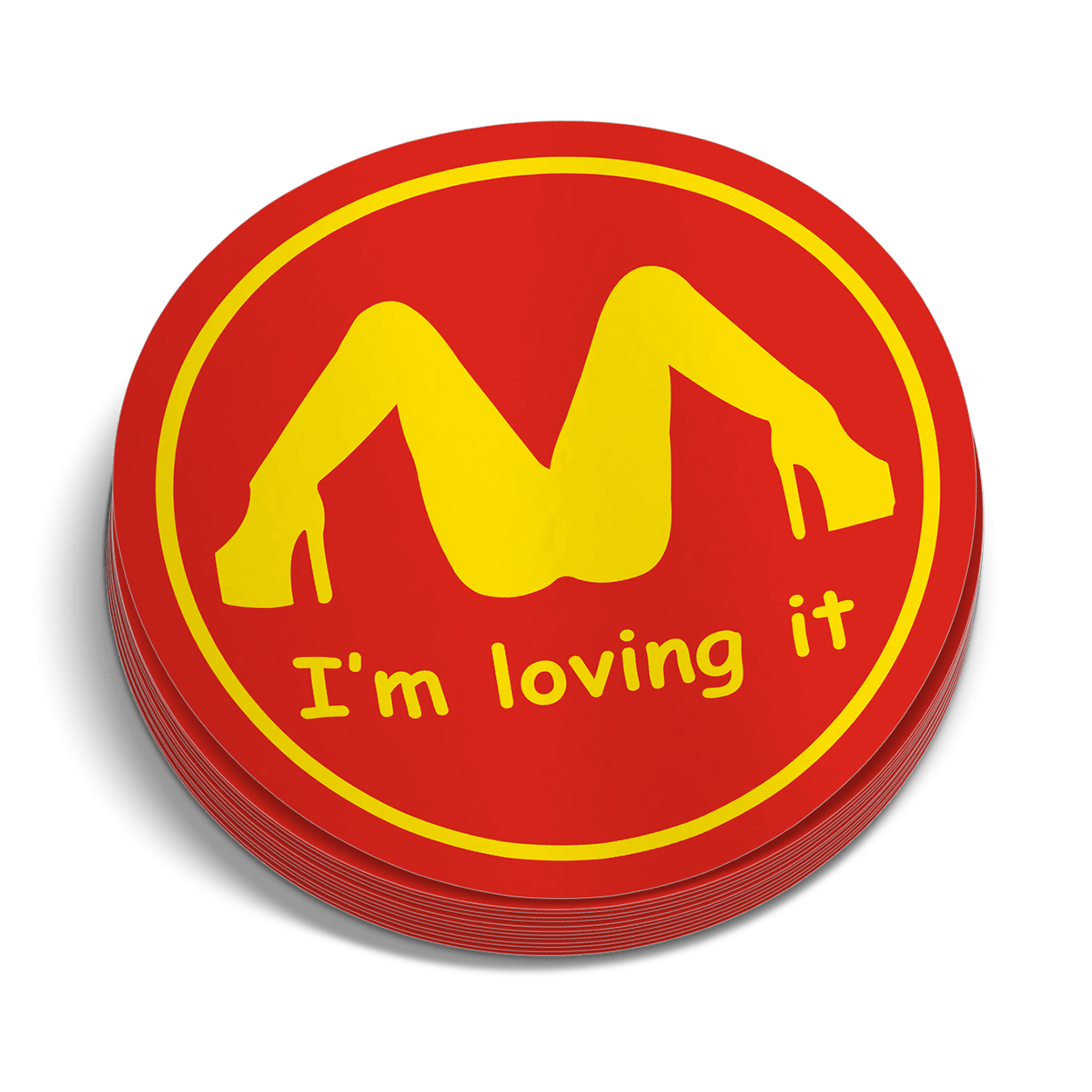 Autocollant de casque "I'm Loving It"